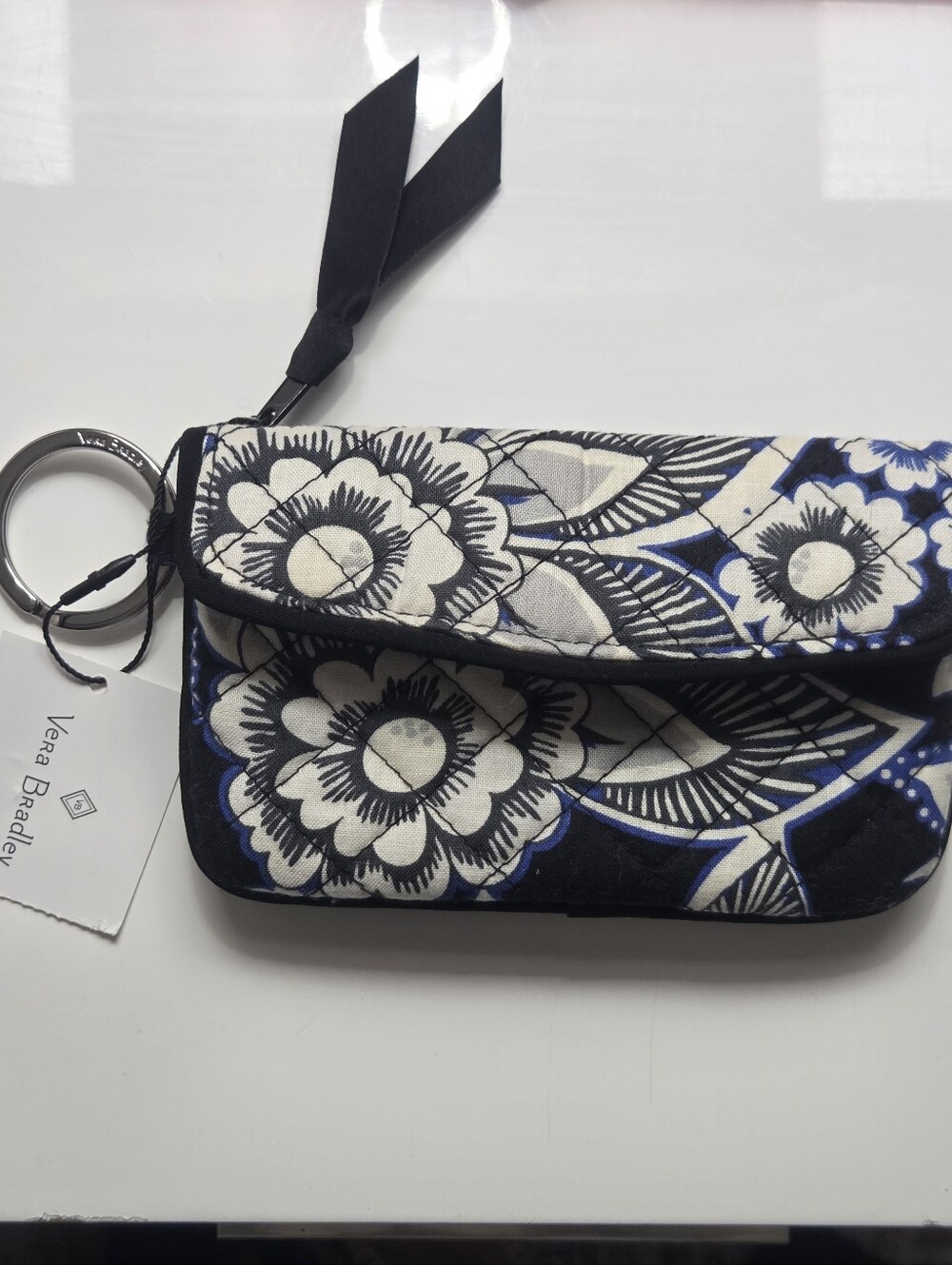 Vera Bradley Pocket-sized Clip Zip ID Case / Coin Purse